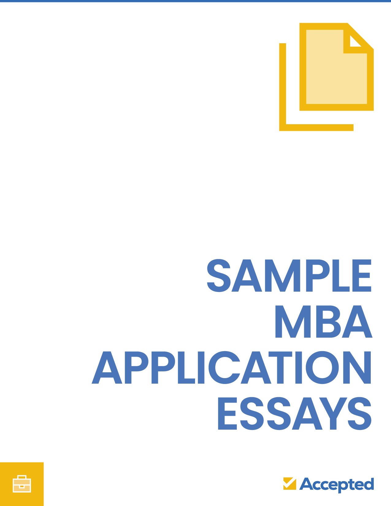 Sample MBA Application Essays